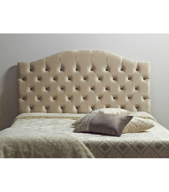Cabecero de cama - 120 cm - Terciopelo - Rosa - MOANA - Vente-unique